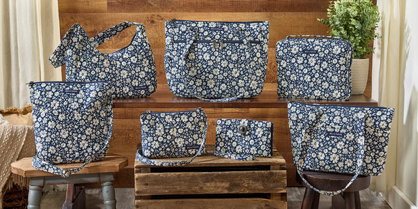 NEW! Bicolor Floral Navy