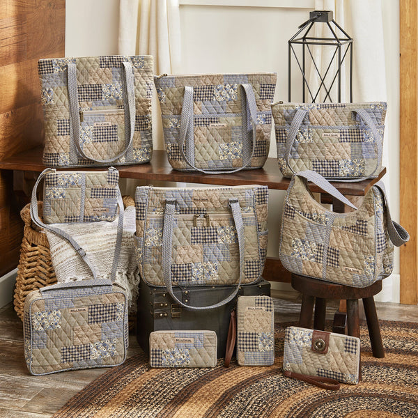 Khaki Patchwork RFID Cash System Wallet