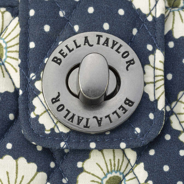 Dotted Daisy Navy RFID Cash System Wallet