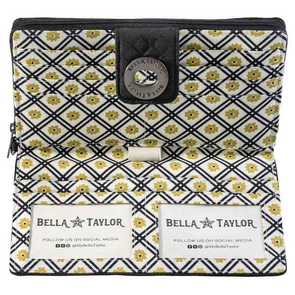 Solid Black RFID Cash System Wallet