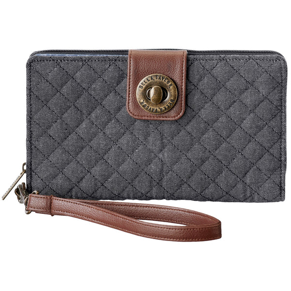 Dark Denim RFID Cash System Wallet