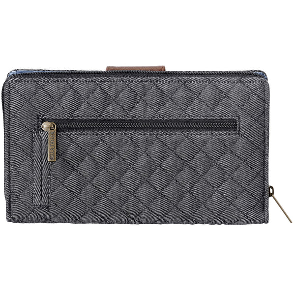 Dark Denim RFID Cash System Wallet