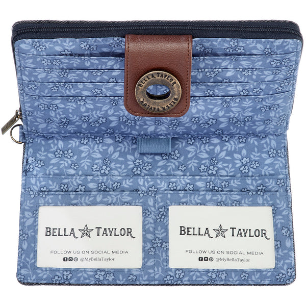 Dark Denim RFID Cash System Wallet