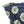Load image into Gallery viewer, Dotted Daisy Navy Large Shoulder Tote