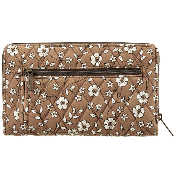 Vintage Vine Brown RFID Cash System Wallet