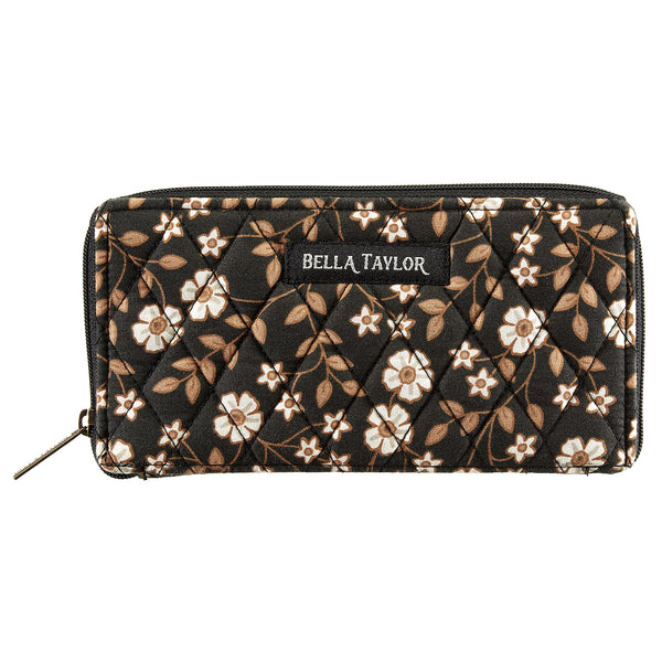 Vintage Vine Midnight RFID Slim Card Wallet