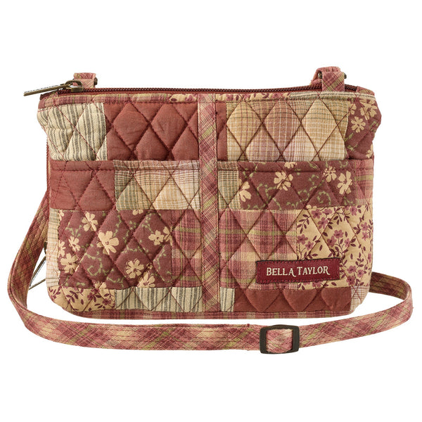 Burgundy Patch Essentials Wallet Crossbody