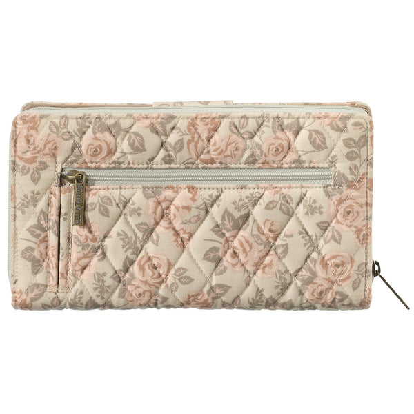 Cameo Rose RFID Cash System Wallet