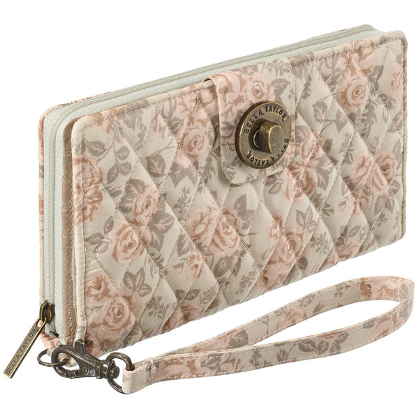 Cameo Rose RFID Cash System Wallet