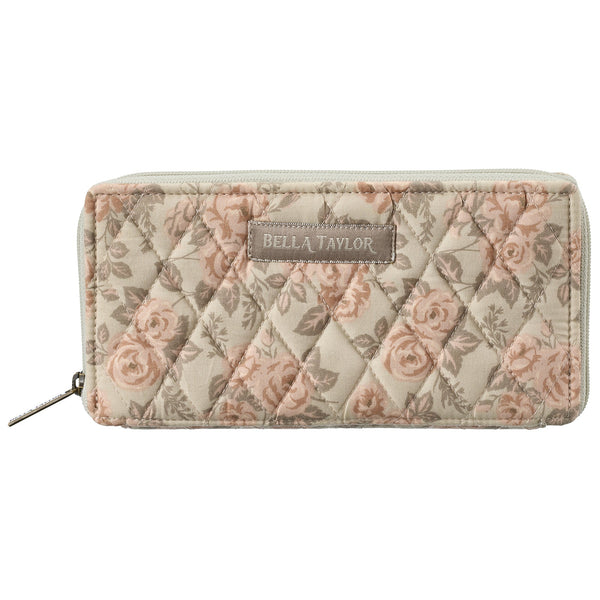 Cameo Rose RFID Slim Card Wallet