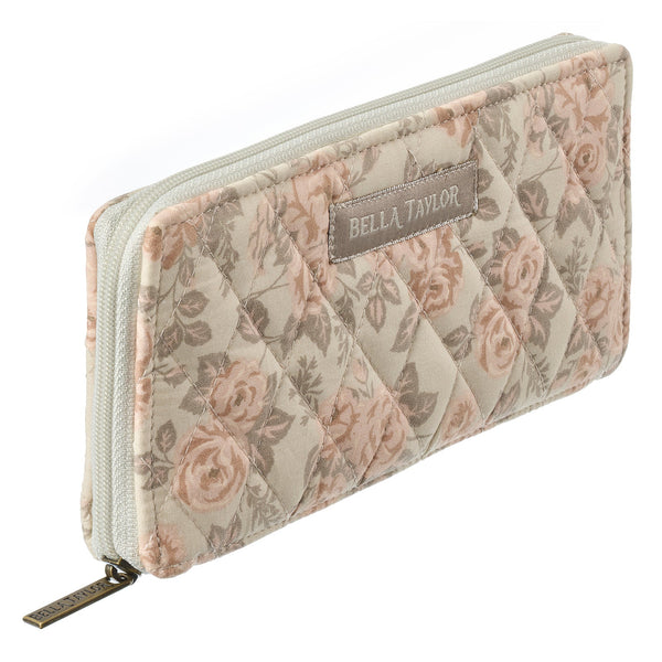 Cameo Rose RFID Slim Card Wallet