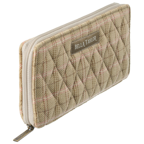 Willow Plaid RFID Slim Card Wallet