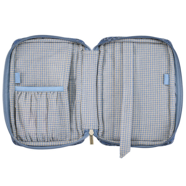 Navy Floral Small Bible Cover