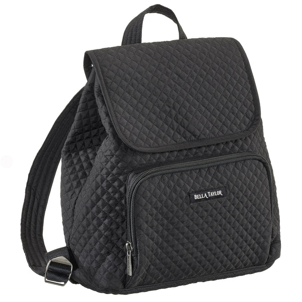 Solid Black Mini Backpack