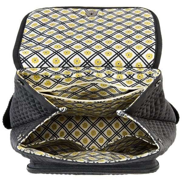 Solid Black Mini Backpack