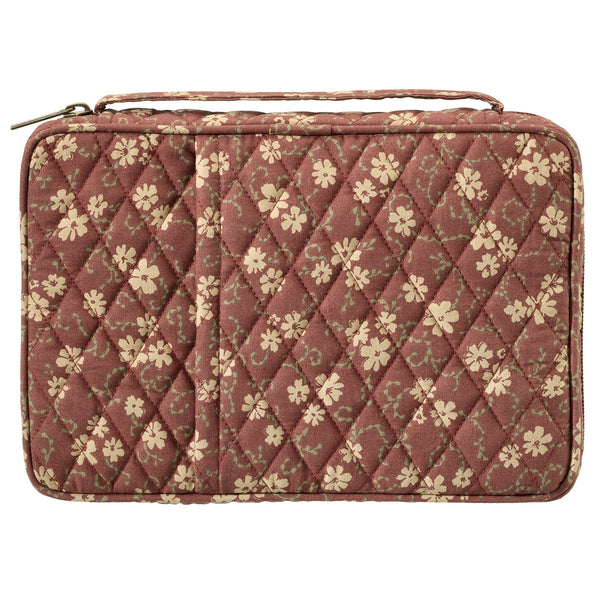 Burgundy Floral Small Bible Cover