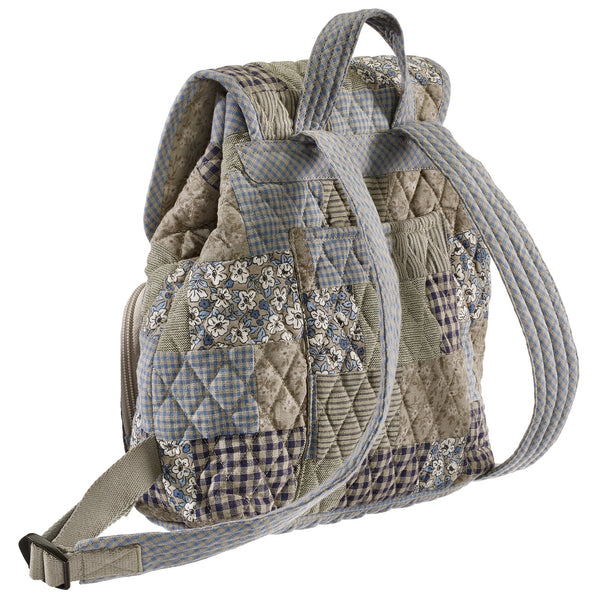 Khaki Patchwork Mini Backpack