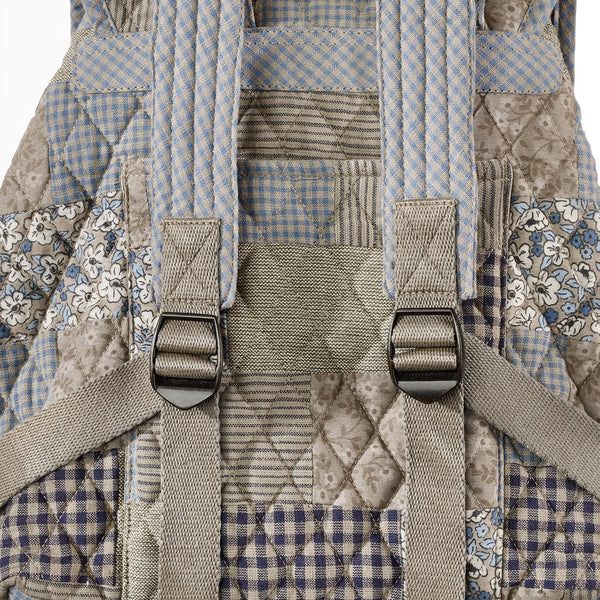 Khaki Patchwork Mini Backpack