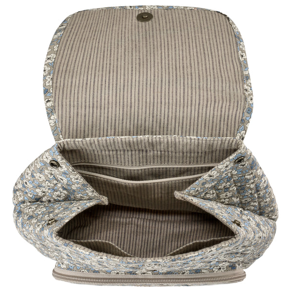 Khaki Floral Mini Backpack