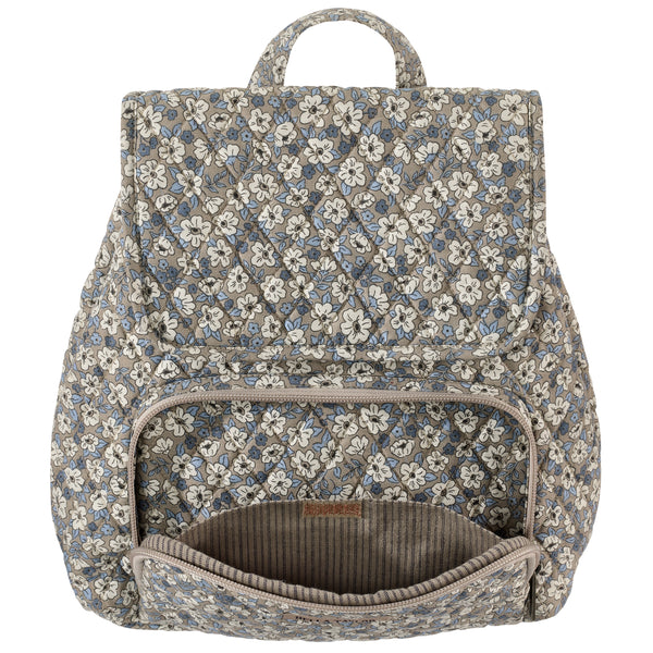 Khaki Floral Mini Backpack