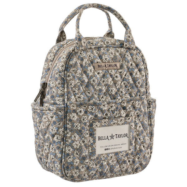 Khaki Floral Lunch Tote