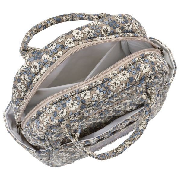 Khaki Floral Lunch Tote