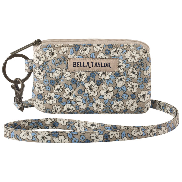 Khaki Floral ID Lanyard