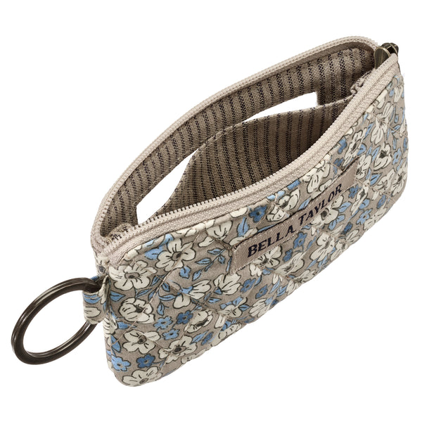 Khaki Floral ID Lanyard