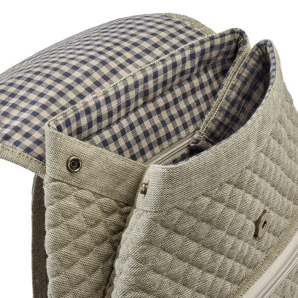 Khaki Chambray Mini Backpack