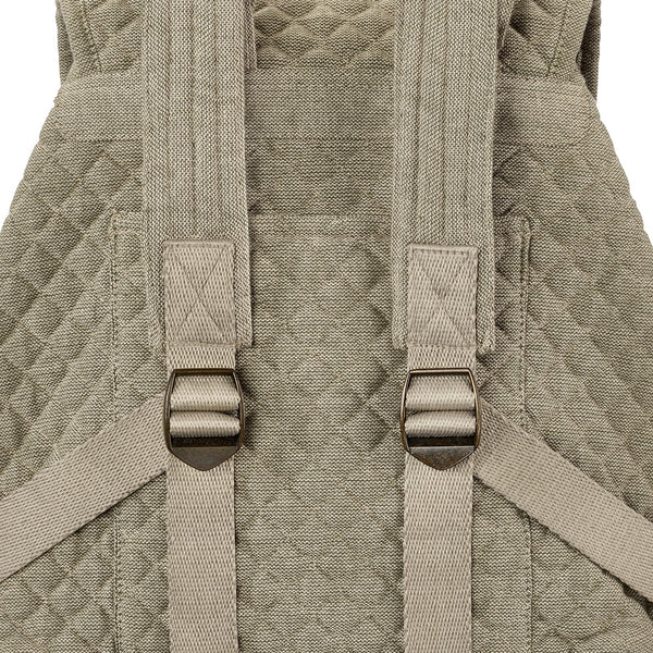 Khaki Chambray Mini Backpack