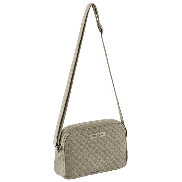 Khaki Chambray Simple Crossbody