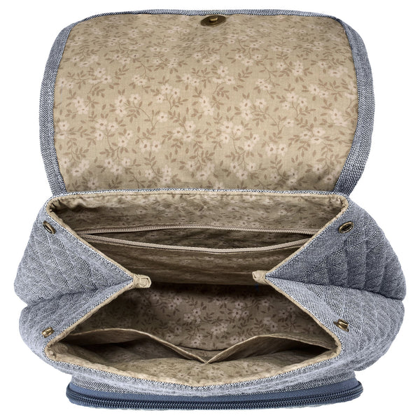 Blue Chambray Mini Backpack