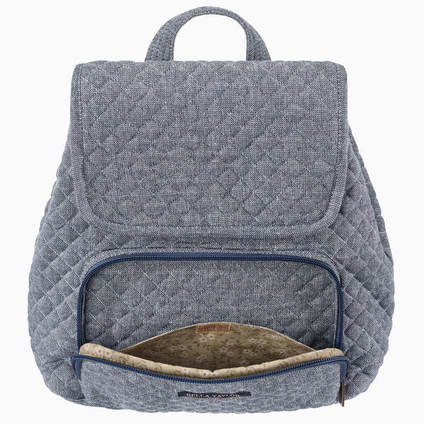 Blue Chambray Mini Backpack