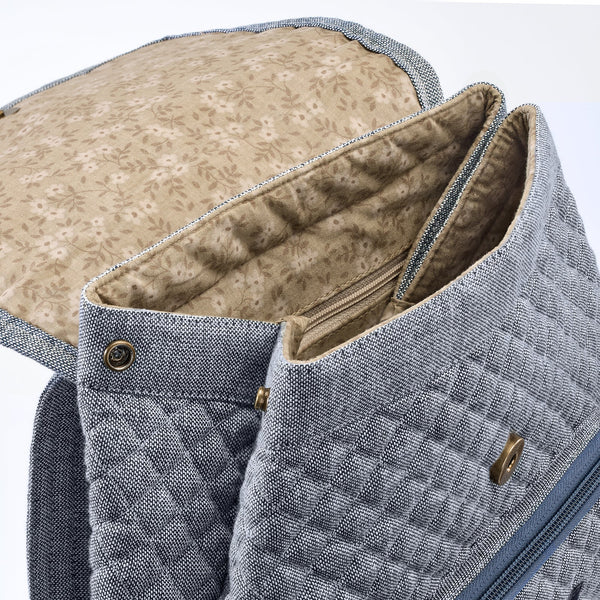 Blue Chambray Mini Backpack