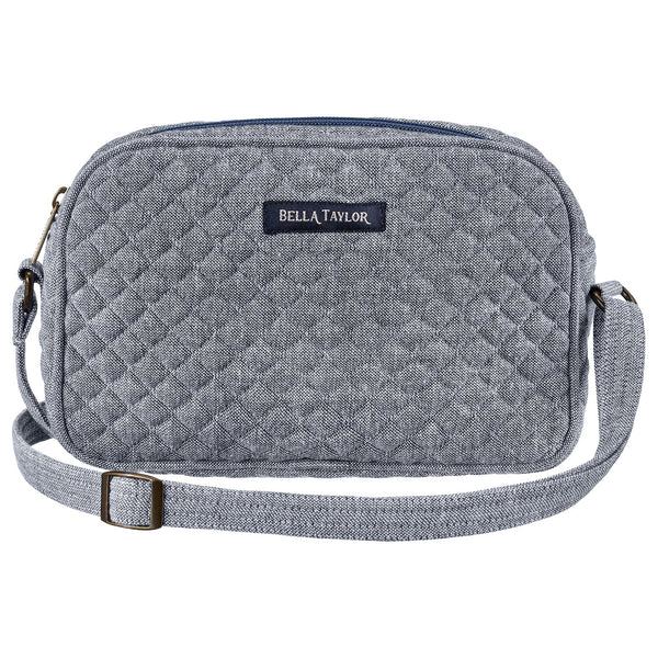 Blue Chambray Simple Crossbody