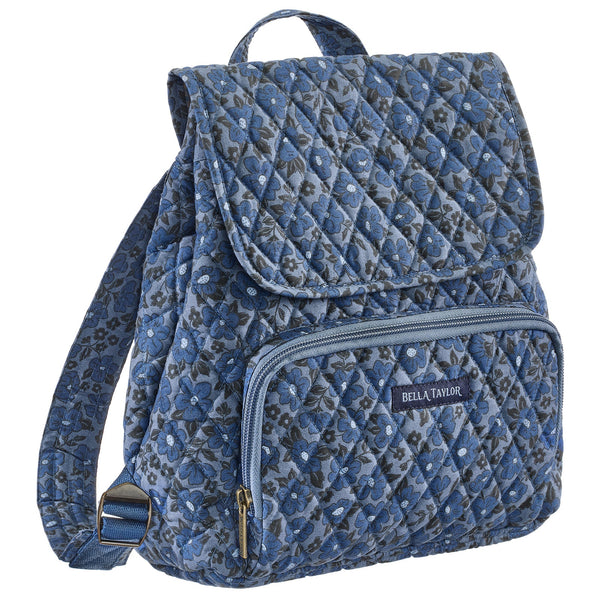 Navy Floral Mini Backpack