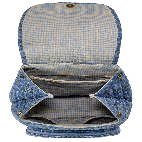 Navy Floral Mini Backpack