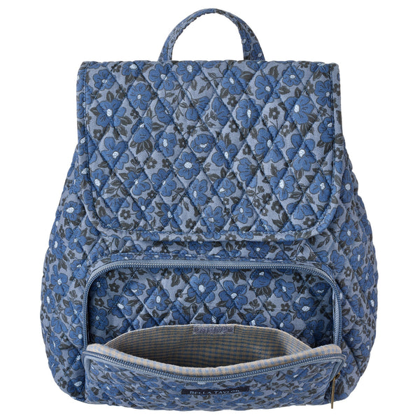 Navy Floral Mini Backpack