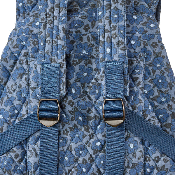 Navy Floral Mini Backpack