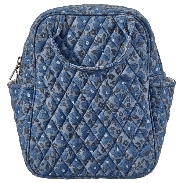 Navy Floral Lunch Tote