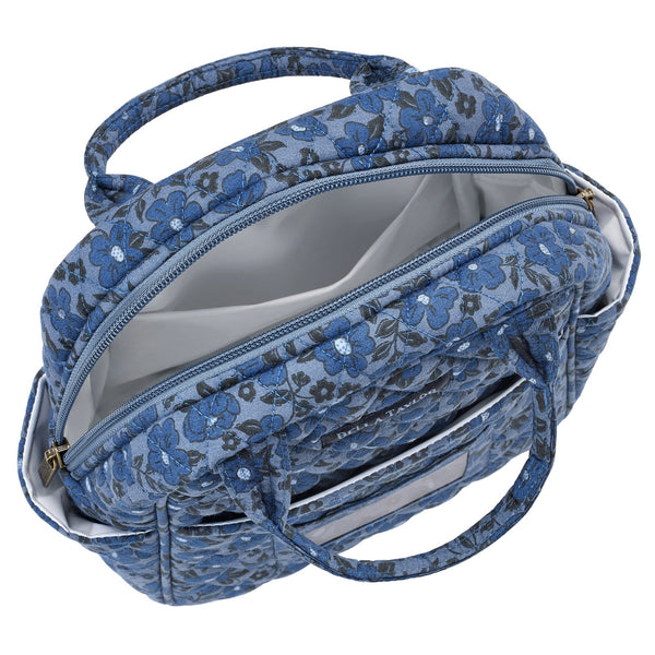 Navy Floral Lunch Tote