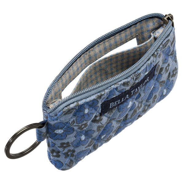 Navy Floral ID Lanyard