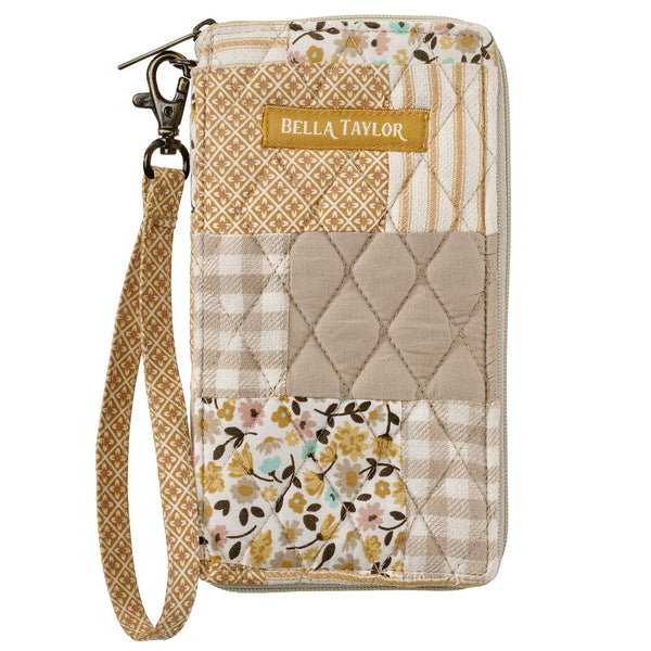 Prairie Meadow Patch RFID Cell Phone Wristlet