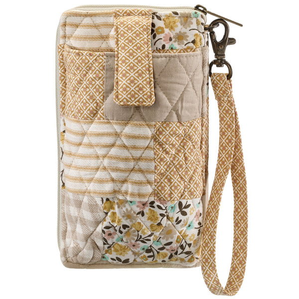 Prairie Meadow Patch RFID Cell Phone Wristlet