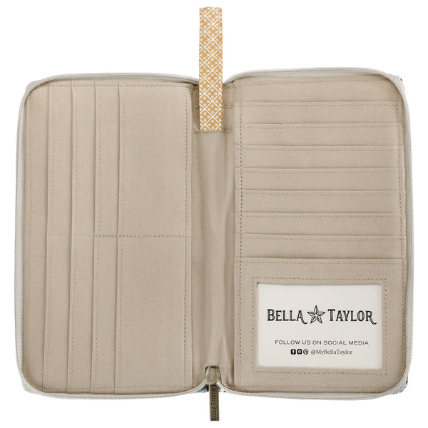 Prairie Meadow Patch RFID Wrist Strap Wallet