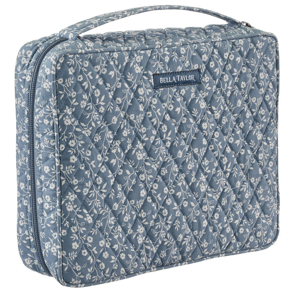 Heritage Blue Floral Bible Cover