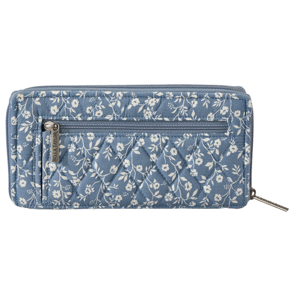 Heritage Blue Floral RFID Slim Card Wallet