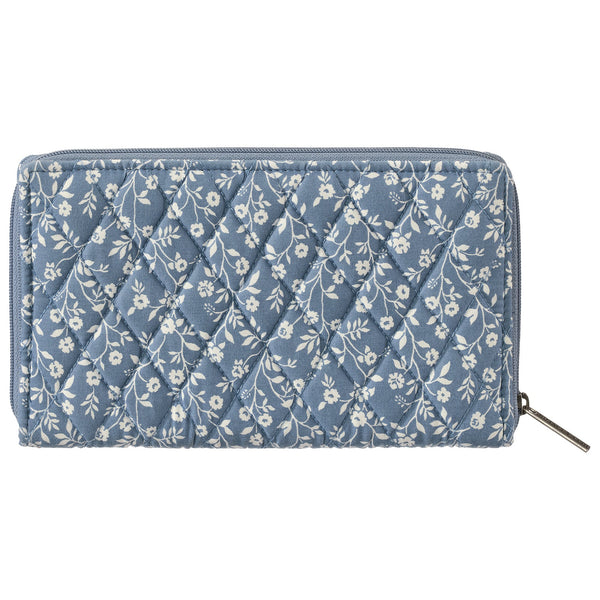 Heritage Blue Floral RFID Wrist Strap Wallet