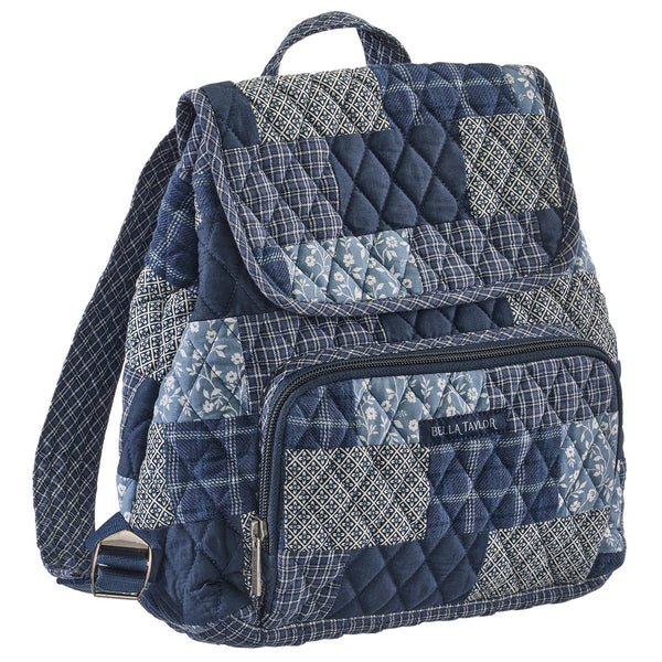 Heritage Blue Patch Mini Backpack – Bella Taylor Wholesale