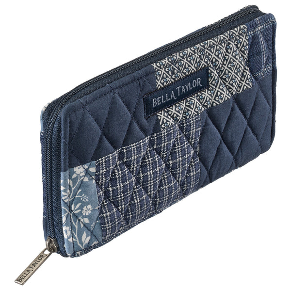Heritage Blue Patch RFID Slim Card Wallet